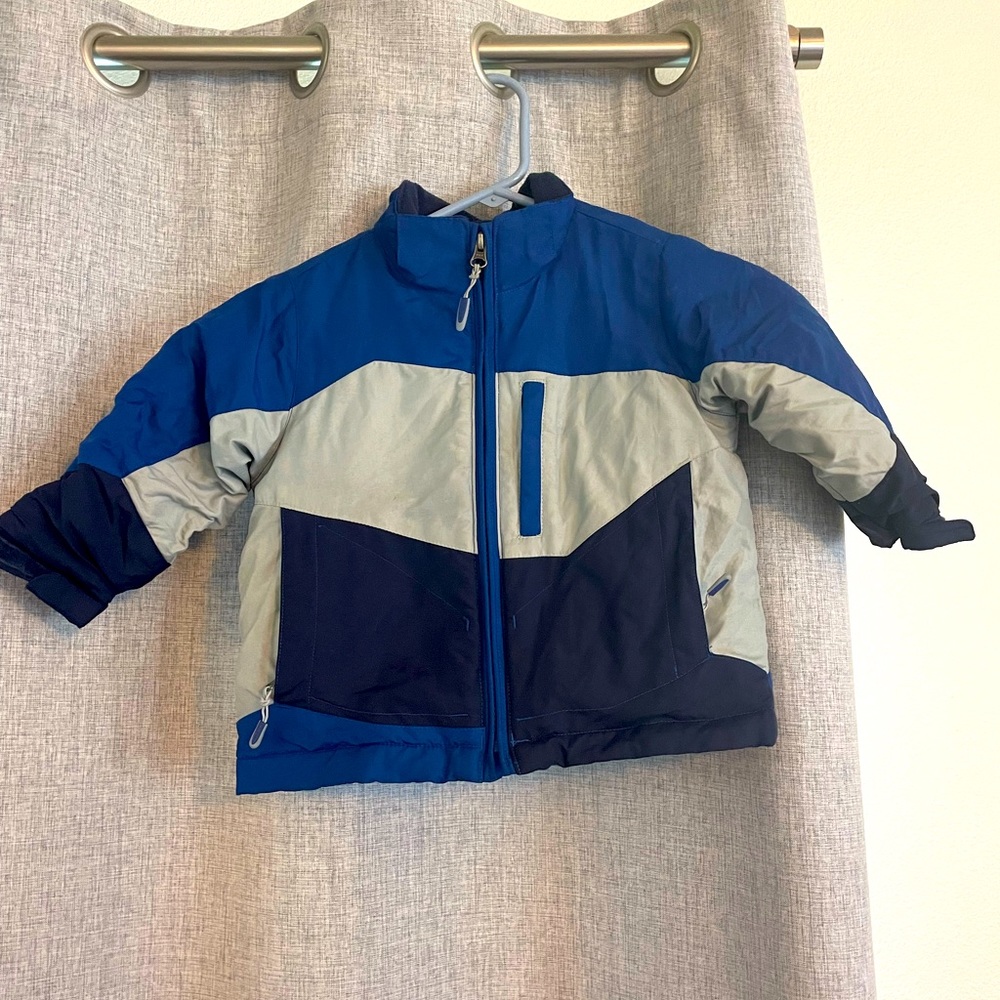 Toddler 2T Boys Ski Coat with Grow Cuffs